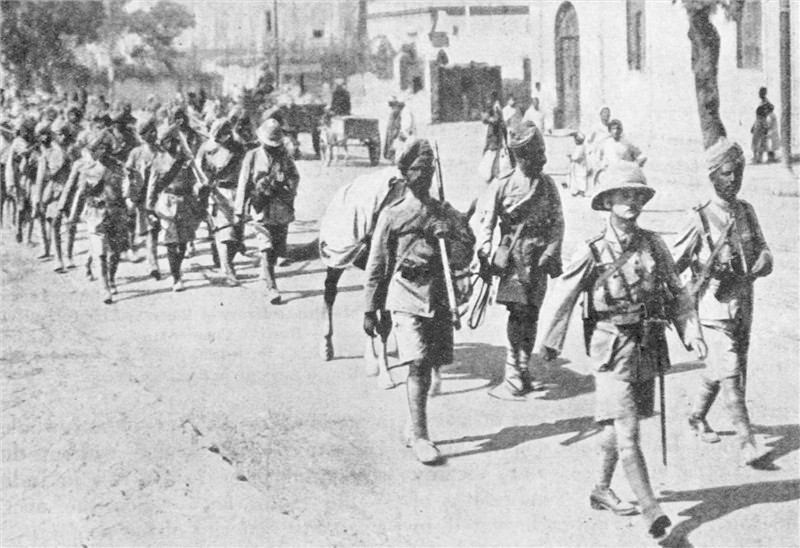 Attribution Unknown author Public domain via Wikimedia Commons Indian forces on their way to the Front in Flanders first world war