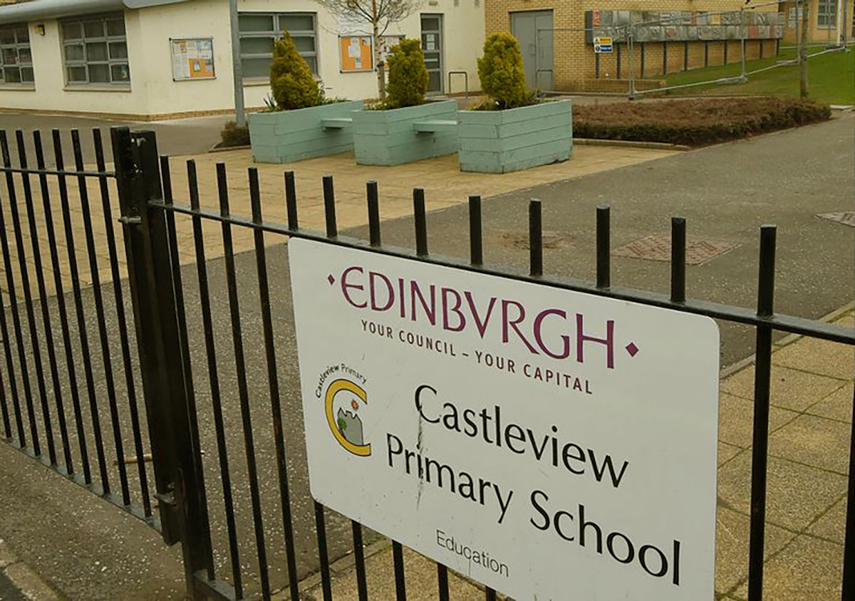 Castleview Primary School in Edinburgh Image Daily Record