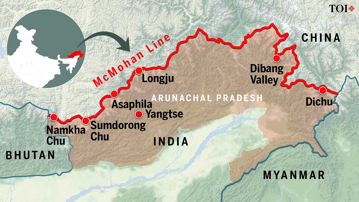 China does not recognise the McMahon Line and believes Arunachal is part of its territory
