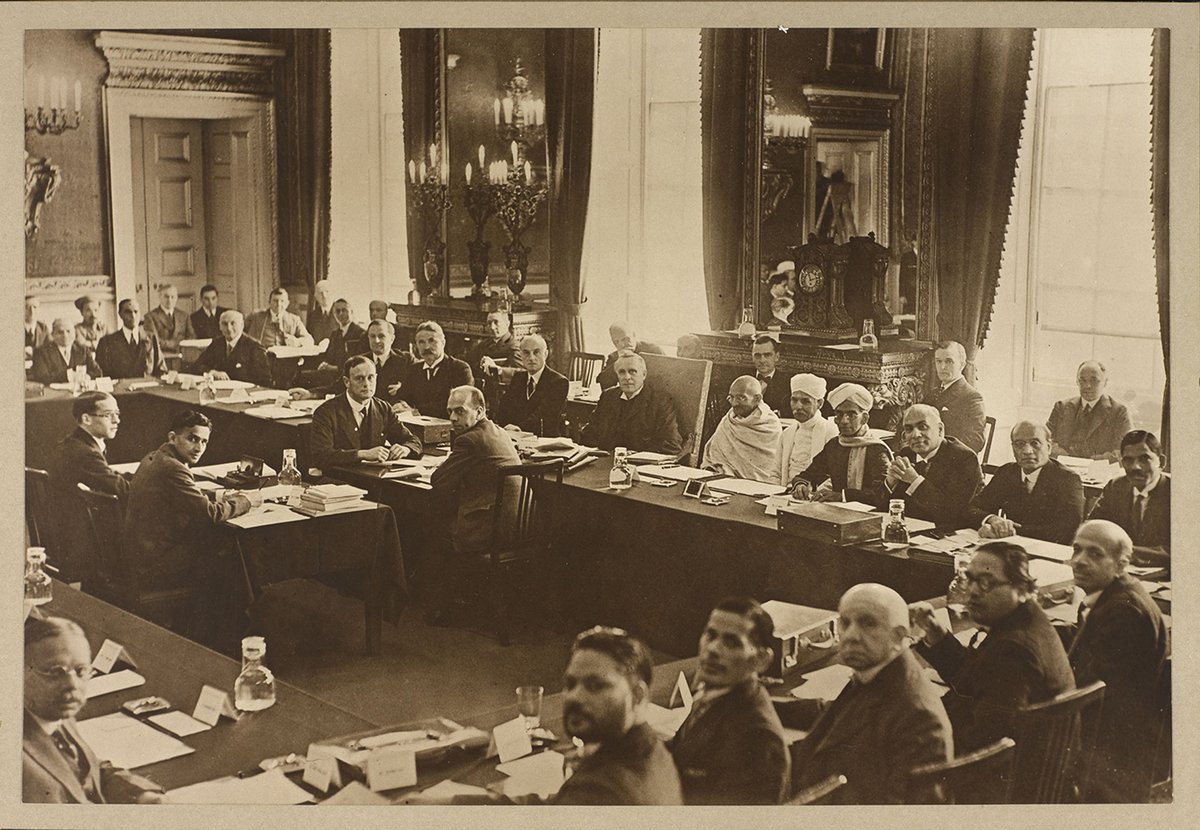 Gandhi and Ambedkar attended the Second Round Table Conference after which the British established separate electorates for the oppressed castes
