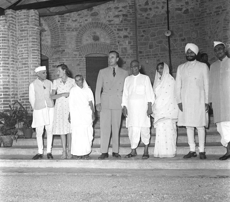 photographed taken on the occasion of the visit of Their Excellencies Lord and Lady Mountbatten at Sardar Vallabh bhai Patel at Dehar Dun - June 1948. 
