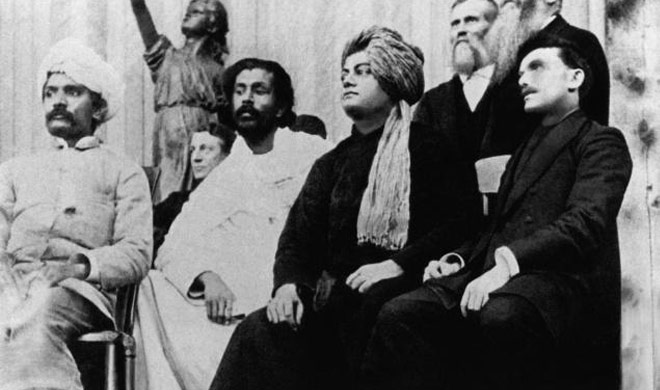 Vivekananda at the Parliament of Religions in Chicago in 1893. Photo: Wikimedia Commons