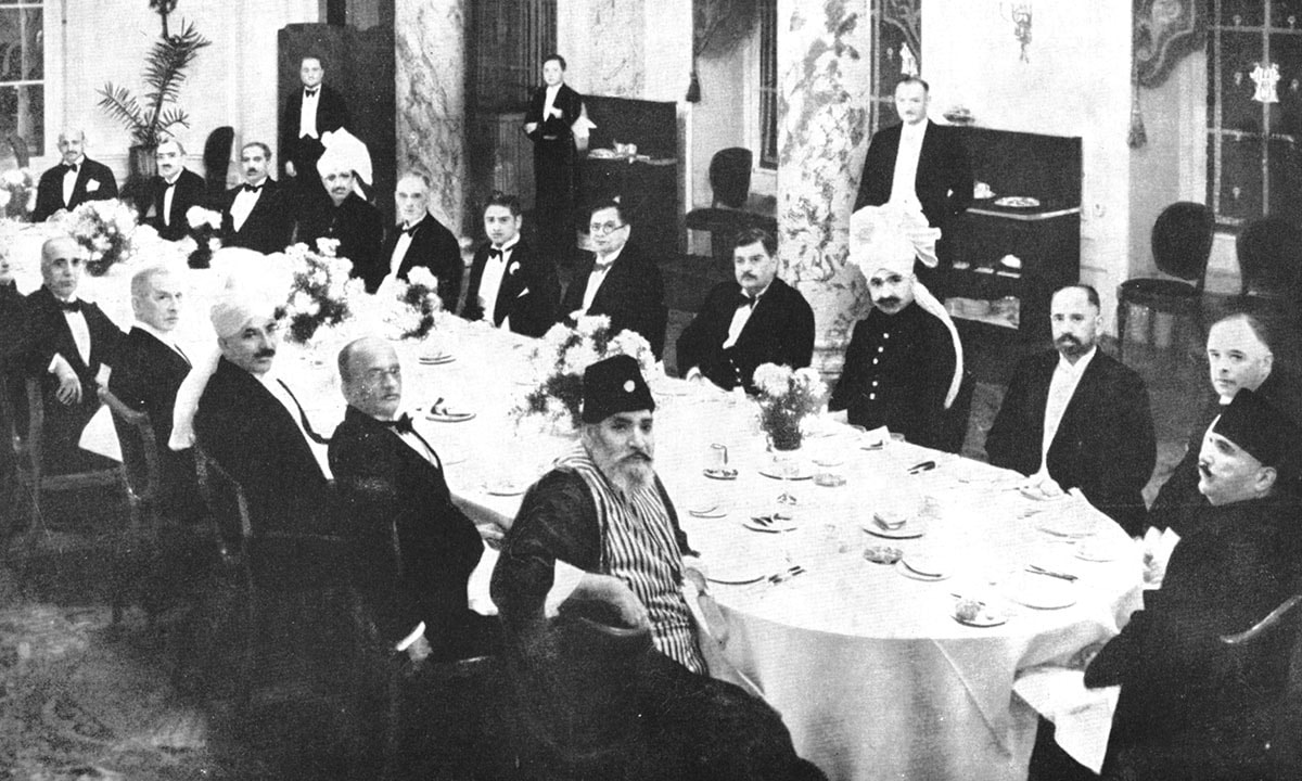 Allama Iqbal far right in London for the Second Round Table Conference in 1931 Iqbal in Pictures