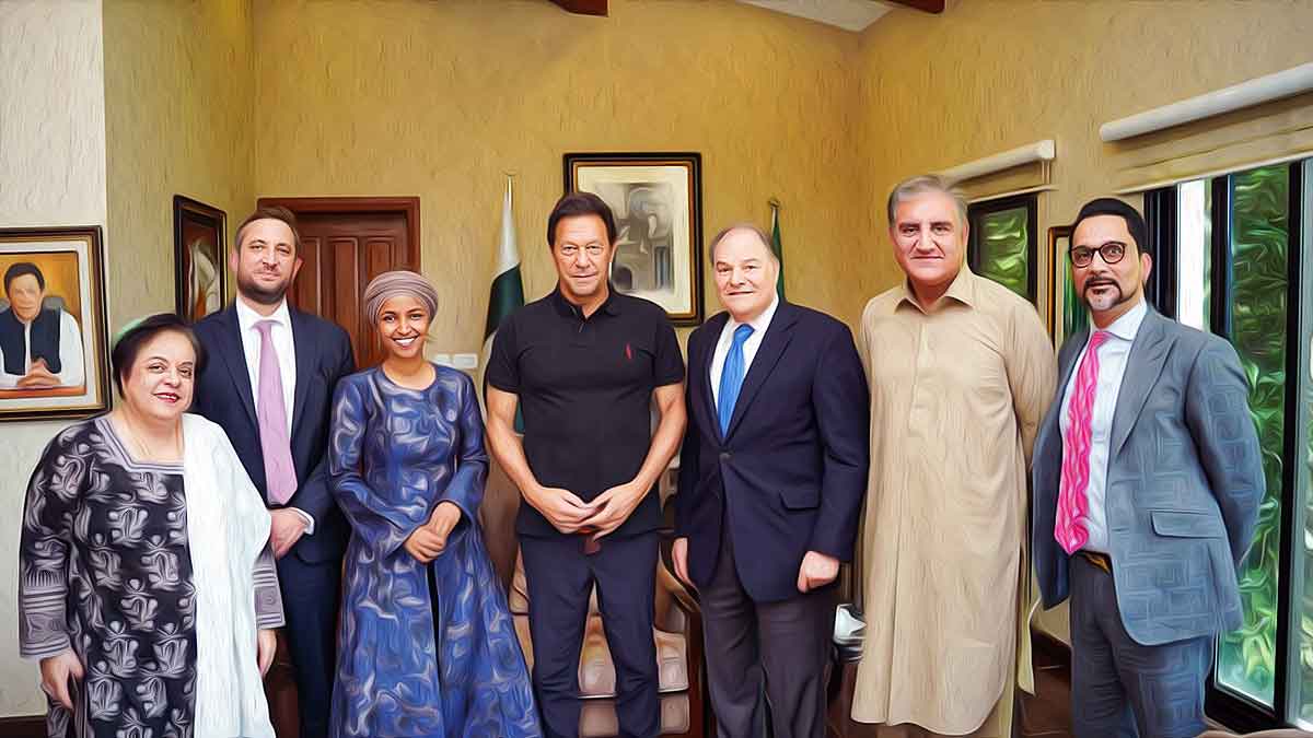 Ilhan Omar also met PTI chairman Imran Khan at his residence in Islamabad and praised him for his position and his work against ‘Islamophobia’ globally