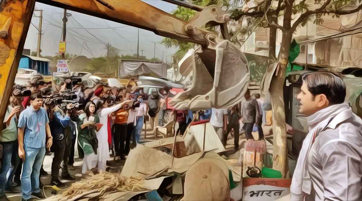 Delhi local administration has decided to act against encroachments and raze the illegal structures that have come up at North West Delhi’s Jahangirpuri Muslim mobs had recently attacked a Hindu religious procession