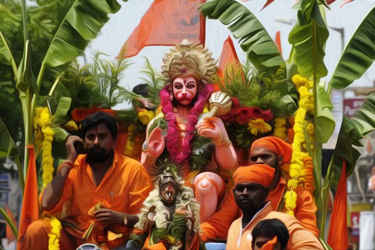 The idol of Lord Hanuman was attacked during the Hanuman Jayanti procession on April 16 in Jahangirpuri