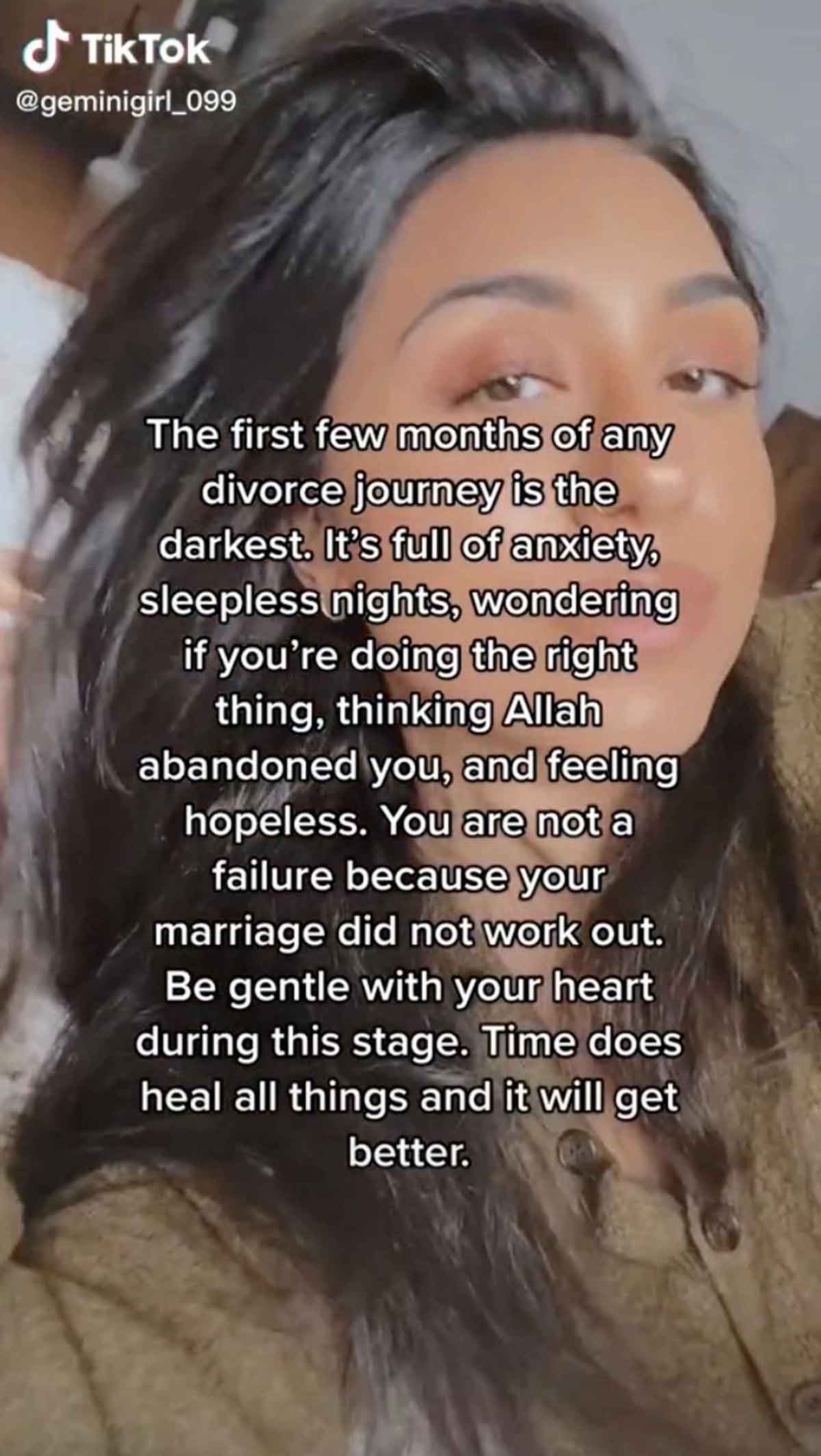 Sania Khan posted about her failed marriage and divorce on TikTok. Image courtesy: TikTok