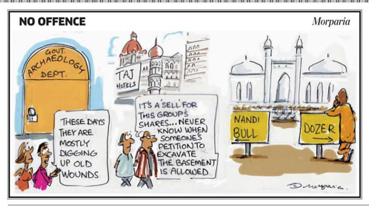 The cartoon on Taj Mahal