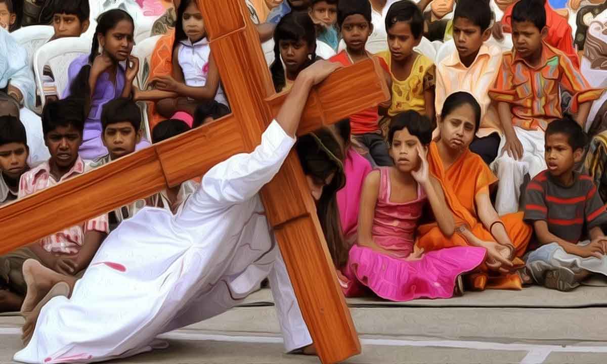 Christian Missionaries are luring people to convert by promising them a ‘better life’ and relief from ailments