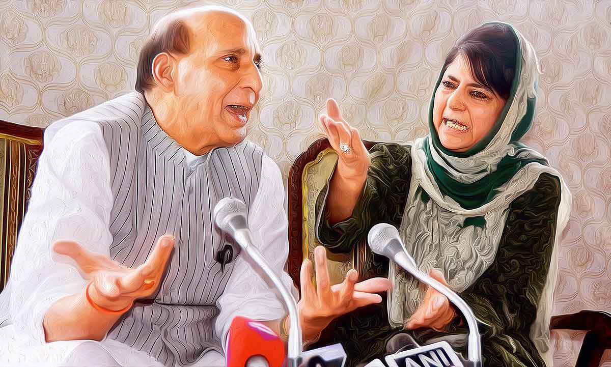 Mehbooba Mufti said, if they have the courage, then convert the Taj Mahal and the Red Fort into the temple