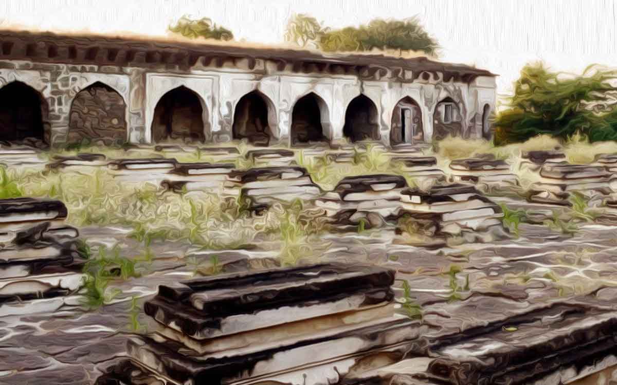 Satth kabar-tombs of women killed by Afzal Khan