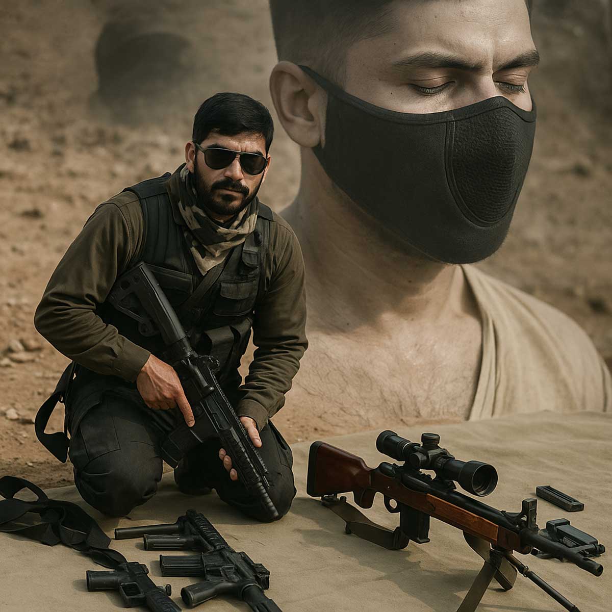 Major Rishi Raj Lt. Col. Rishi Rajalakshmi, shot in the face in the 2017 Pulwama Tral ...